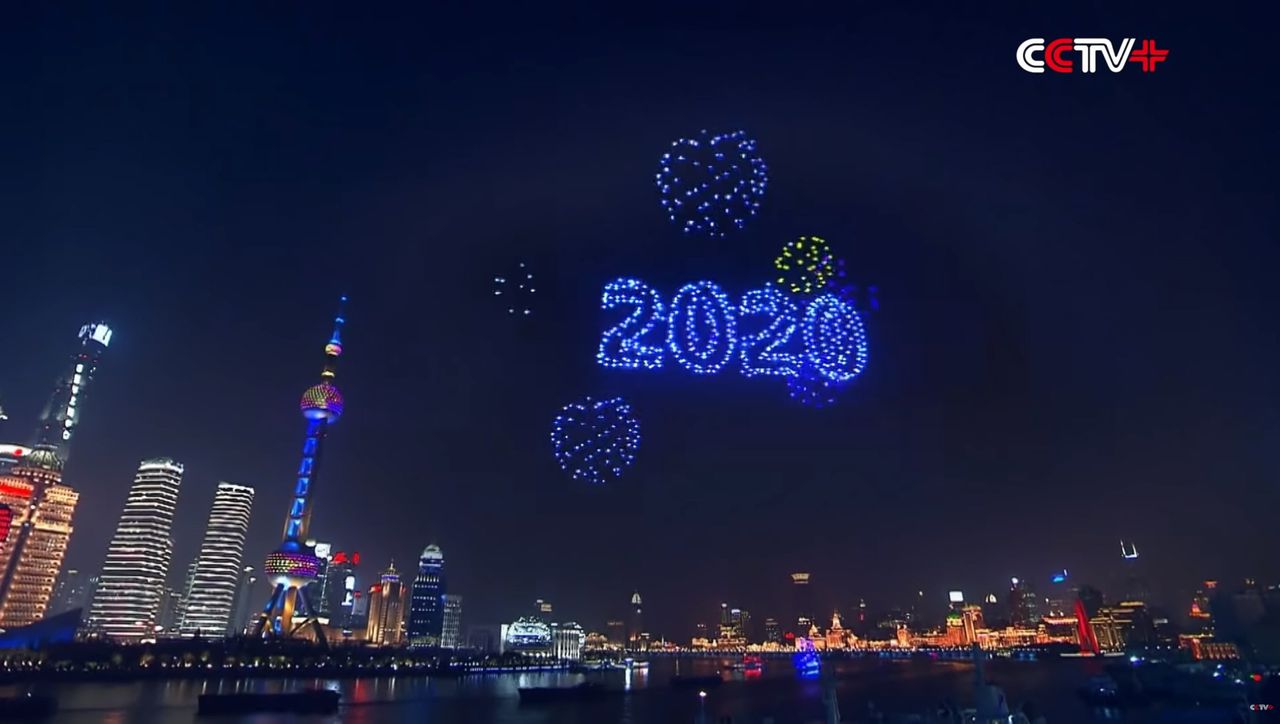 Shanghai drone show 2058